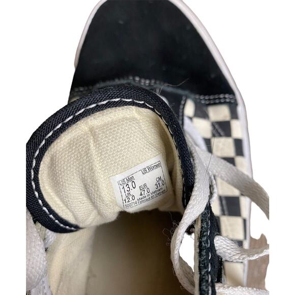 Vans Off the Wall Black Checkered Suede Casual Skate Shoes Mens 13 main image 2
